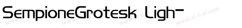 SempioneGrotesk Ligh字体转换